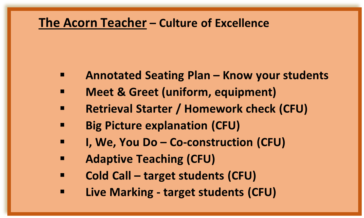 Acorn Teacher Culture